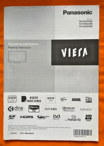 Panasonic viera plasma - panasonic,