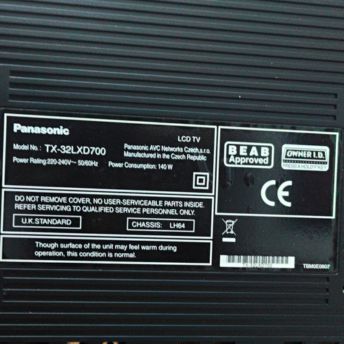 Panasonic 32lxd700 32in - tx-32lxd700, lcd